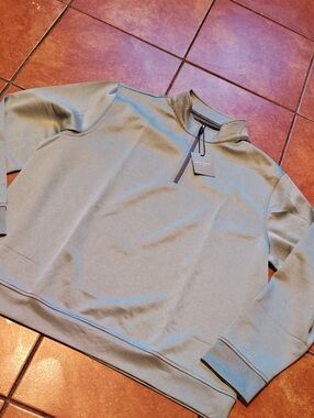 Hickey Freeman Men's Light Blue Quarter-Zip Sweater